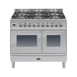 ILVE PDW1006E3 Roma Dual Fuel Freestanding Range Cooker Stainless Steel